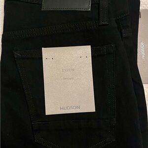 Hudson Jeans Men's Straight Fit Jeans in Black